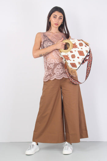 Canotta Pizzo Scavo Dietro Cipria - 6