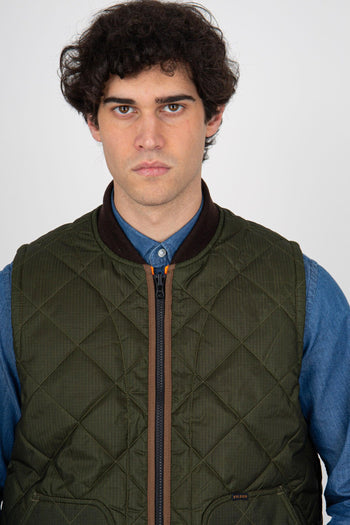 Gilet Eagle Plains Liner Verde Militare Uomo - 5