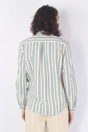 Camicia Coreana Riga Bastoncin Unico - 3