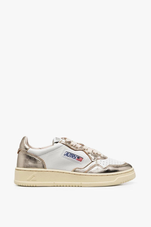 Scarpa Bianco Oro Donna Medalist Low