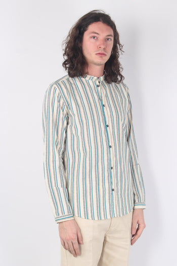 Camicia Coreana Riga Bastoncin Unico - 5