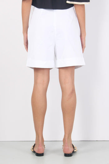 Short Misto Lino Pences Bianco - 4