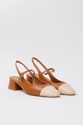 Slingback Kiss+cuoio Donna - 2