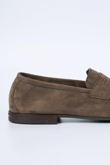 Mocassino Velour Tortora Uomo - 5