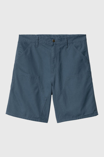 Wip Double Knee Short Blu China Uomo - 3