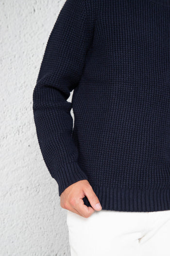 Pull G/c Punto Pannocchia Blu Uomo - 5