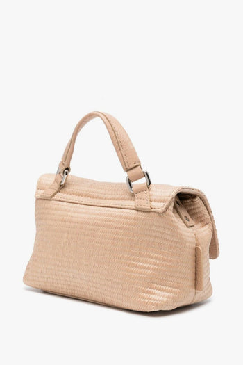 Borsa Beige Donna Postina Net Rafia Baby - 4