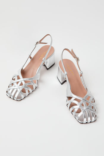 Slingback Argento Donna - 5