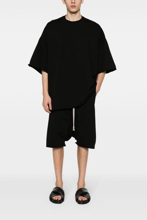 Rick Owens Drkshdw Bermuda Cotone Nero Coulisse