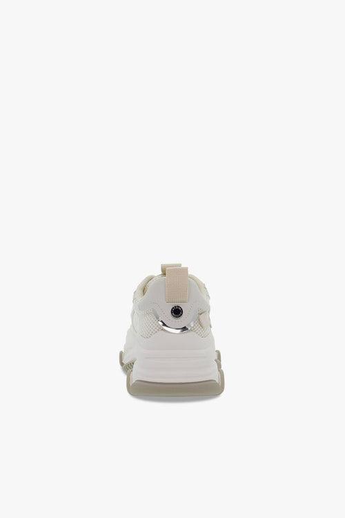 Sneakers POSSESSION-E OFF WHT GRY in tessuto e pelle beige e bianco - 2