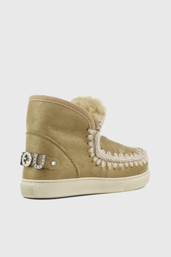 Eskimo Sneaker Rhinestones Logo Tabacco Donna - 3