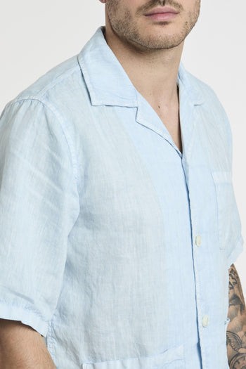 Camicia bowling in lino - 5