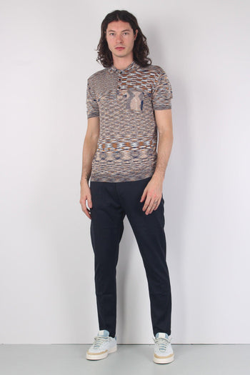 Polo Filo Melange Blue/rust - 6