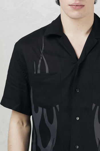 Camicia con fiamme tribali - 5