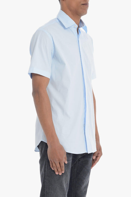 Camicia Azzurro Uomo classica - 2