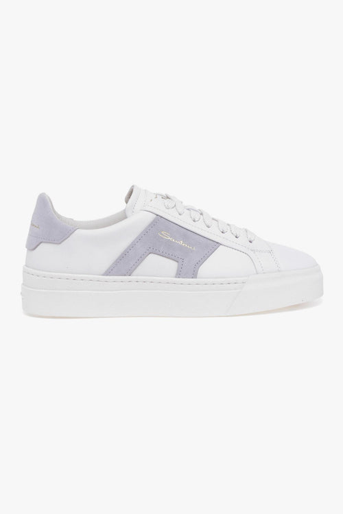 Sneaker Double Buckle in pelle