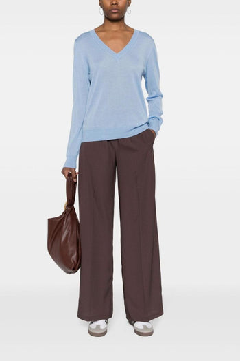 Pantalone Marrone Donna a palazzo - 4