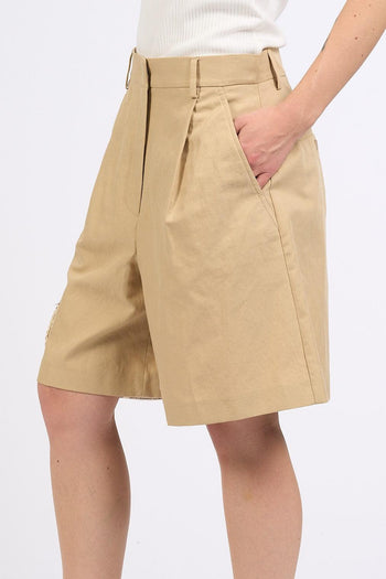Weekend Shorts ECUBA Beige Donna - 2