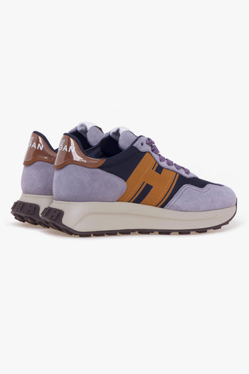 Sneaker H641 in camoscio e tessuto tecnico - 3