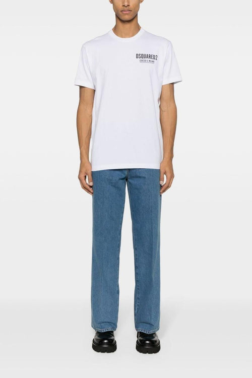 2 T-shirt Bianco Uomo con stampa