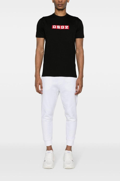 2 Pantalone Bianco Uomo sportivi affusolati con stampa