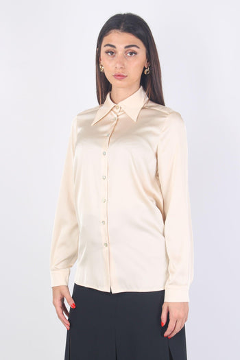 Camicia Effetto Raso Champagne - 6