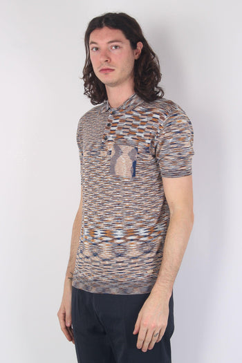 Polo Filo Melange Blue/rust - 7