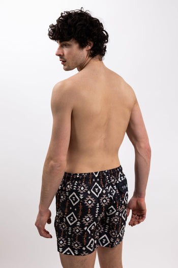 Classic Beachwear Uxmal Nero Uomo - 5