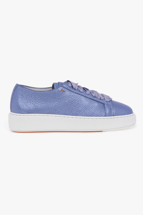 Sneaker in pelle laminata