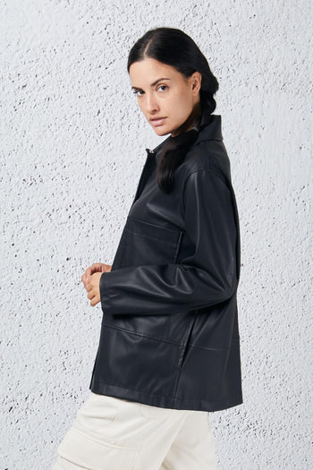 Giacca Oversize Eco Nero Donna - 3