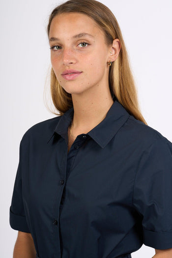 Abito Chemisier Blu Donna - 5