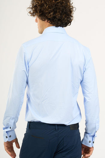 Camicia Oxford Azzurro Uomo - 5