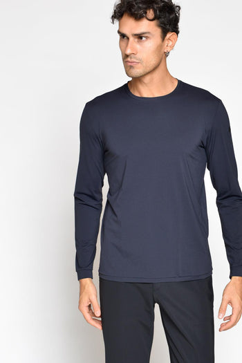 T-shirt M/l Tess. Tecnico Blu Uomo - 6