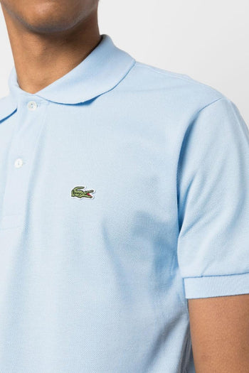 Polo Azzurro Uomo Verde con logo ricamato - 4