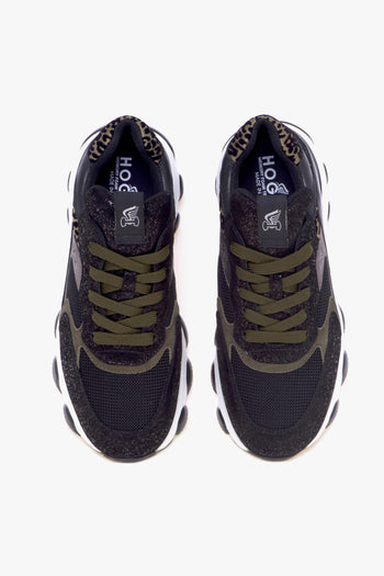 Sneaker Hyperactive in pelle e tessuto - 5