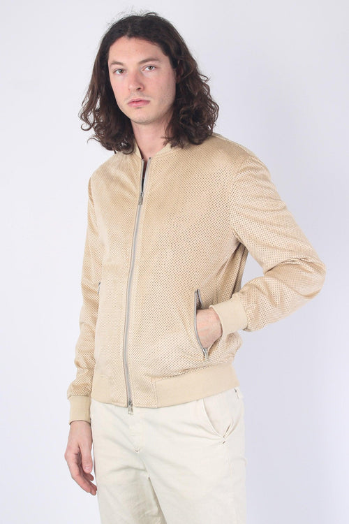 Bomber Traforato Beige - 2