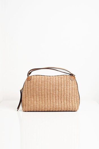 Borsa media in raffia Alifa - 3