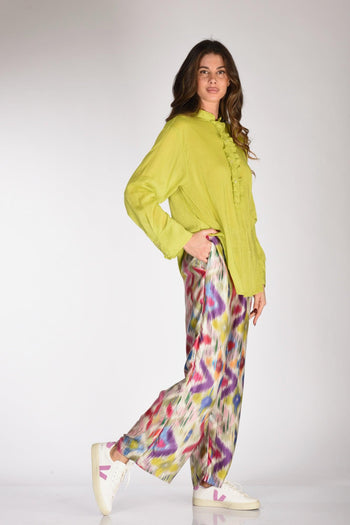 Pantalone Stampato Bianco/multicolor Donna - 2