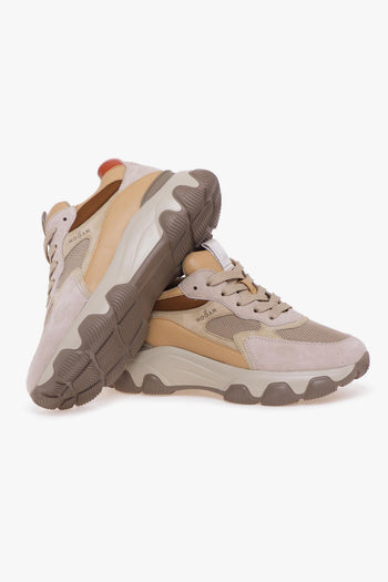 Sneaker Hyperactive in camoscio e tessuto - 4