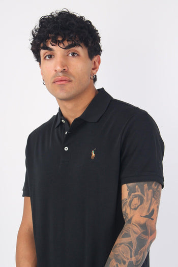 Polo Cotone Manica Corta Black - 6