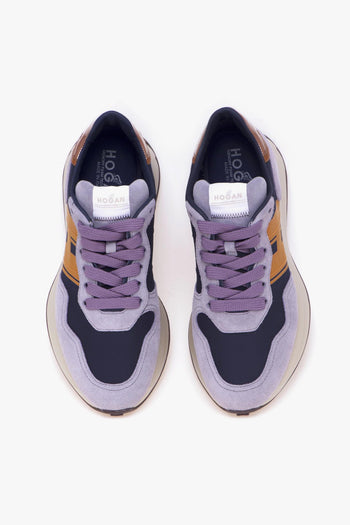 Sneaker H641 in camoscio e tessuto tecnico - 5