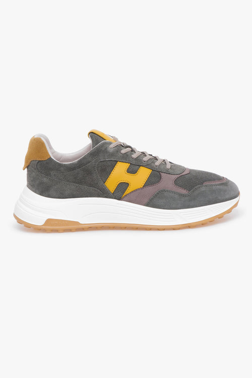 Sneaker Hyperlight in camoscio