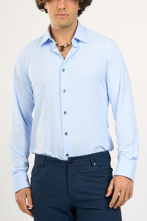 Camicia Oxford Azzurro Uomo