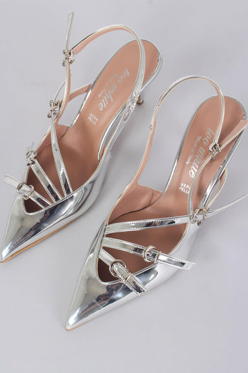 Sandalo Tacco Multifibbia Vern Argento - 8