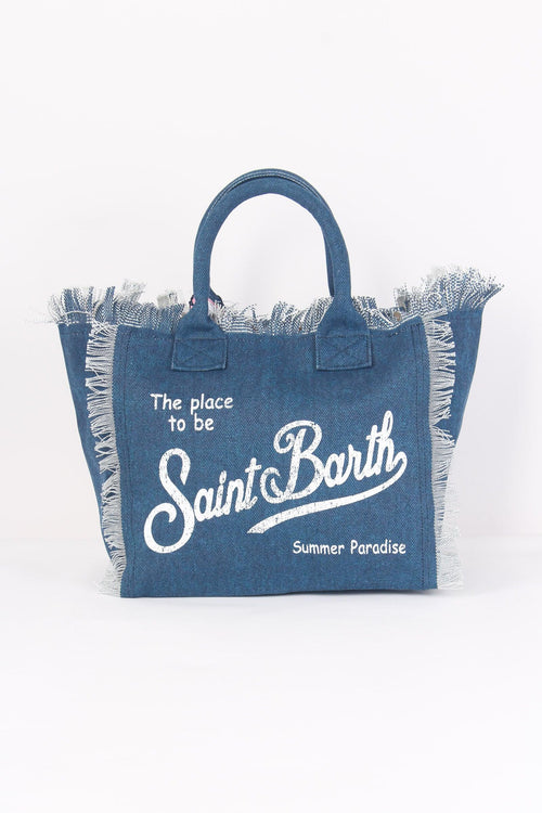 Shopping Canvas Denim Denim Scuro