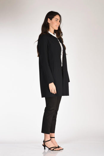 Cappotto Scuba Nero Donna - 4