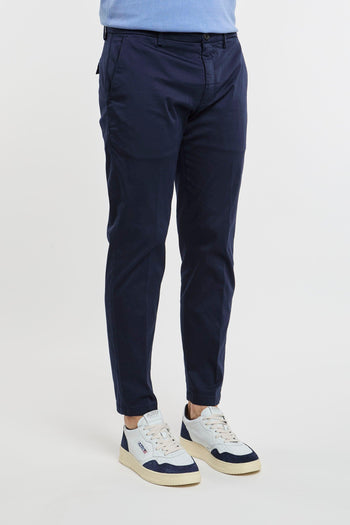 Pantalone Prince Chinos Crop Blu in Cotone - 3