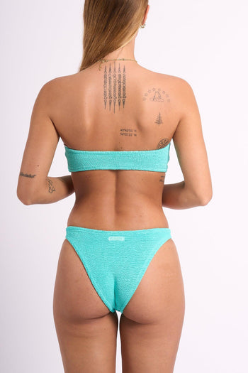 Saint Barth Bikini Crinkle Verde Acqua Donna - 2