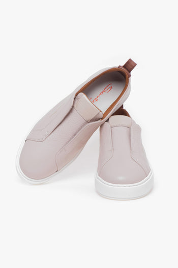 Sneaker slip-on in pelle martellata - 5