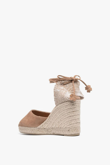 Scarpa Beige Donna Espadrillas Tacco 9.5 cm - 4